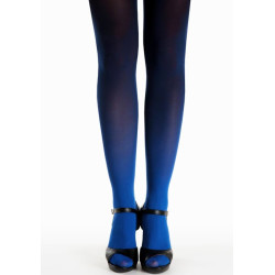 3 paires de collant opaque dégradé bleu roi