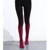 3 paires de collant opaque dégradé rouge